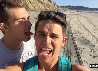 Baise discrète sur une plage naturiste