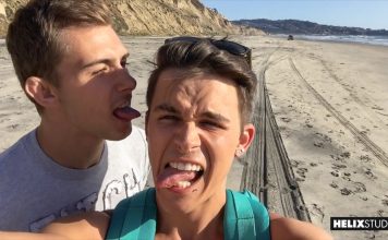 Baise discrète sur une plage naturiste