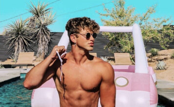 Nate Garner : Youtubeur et TikToker musclé sort sa bite énorme !